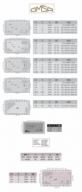 Podkolanówki Omsa Sun Light 8 den A'2