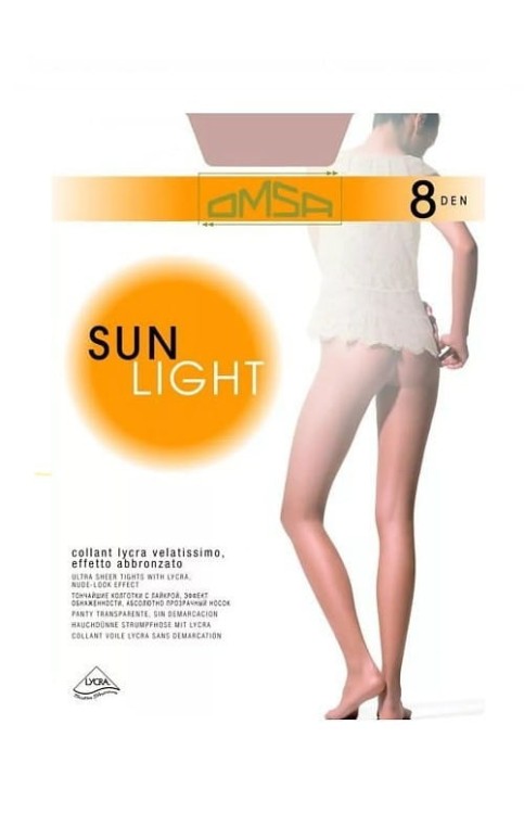 Rajstopy damskie włoski producent Omsa Sun Light 8 den