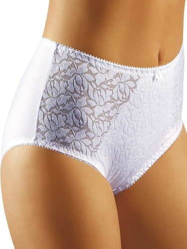 Figi damskie Emili bawełniane 95% z koronkowym przodem, wygodna i elegancka bielizna damska.