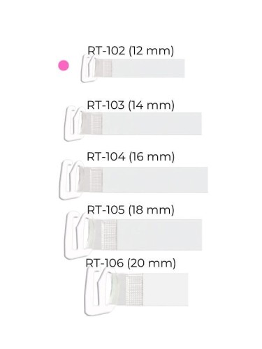 Ramiączka Julimex RT 102 silikonowe z metalowym zaczepem 12 mm