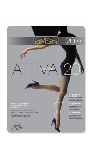 Rajstopy relaksujące włoskie  Omsa Attiva 20 den