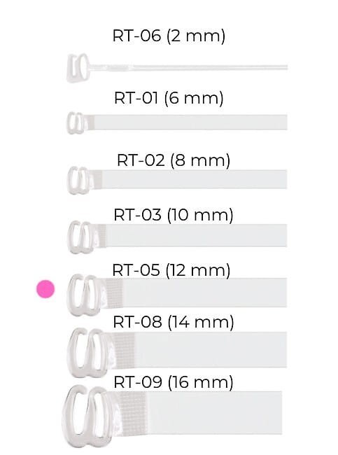Ramiączka Julimex RT 05 silikonowe 12 mm