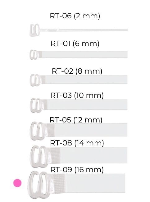 Ramiączka Julimex RT 09 silikonowe 16 mm