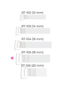 Ramiączka Julimex RT 105 silikonowe z metalowym zaczepem 18 mm