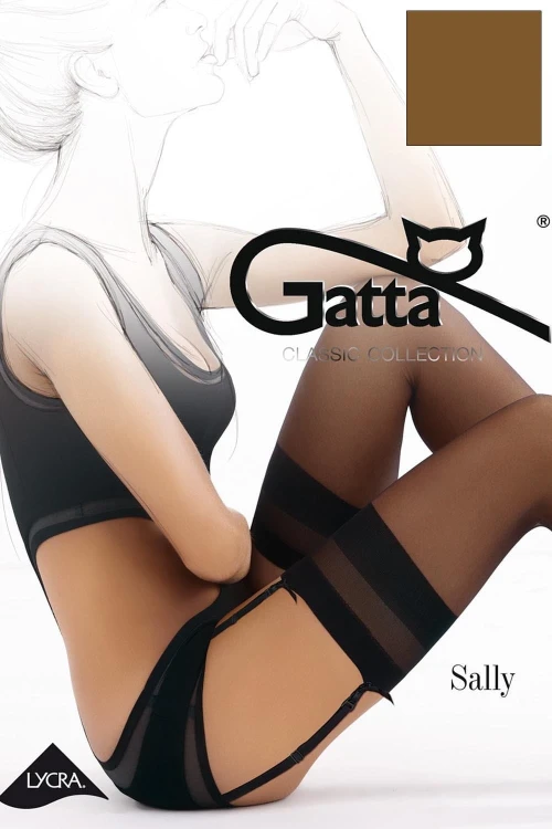 Pończochy Gatta do pasa Sally lycra 15 den 1-4