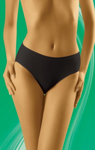 Figi Damskie Wolbar Tahoo Comforta M-4XL - Czarne - Przód