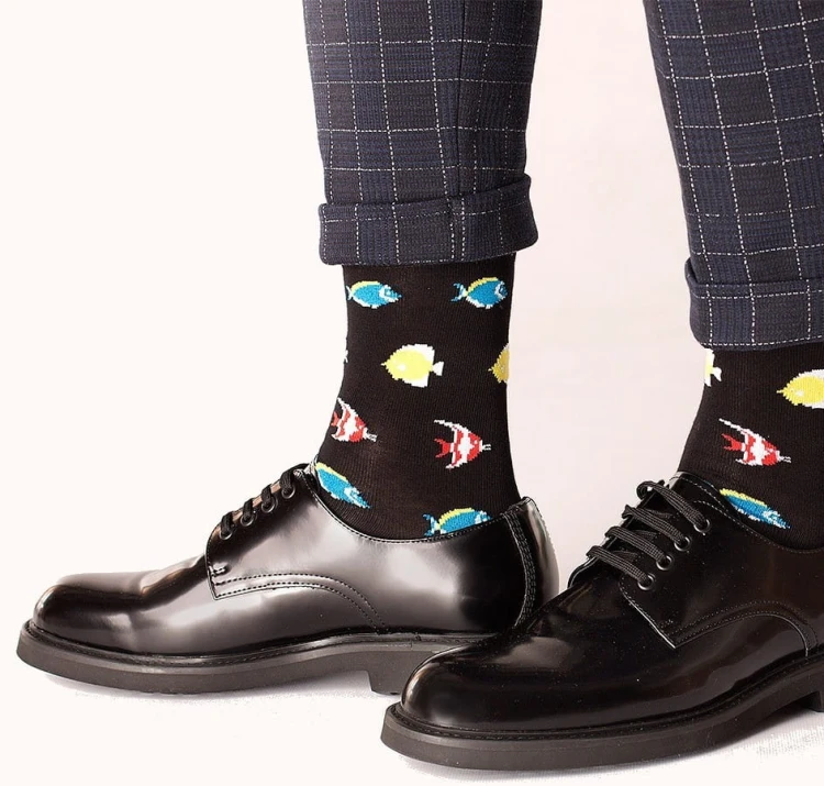 Skarpety Gatta/Wola U94.N03 Perfect Man Casual wzorowane 39-47