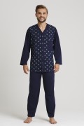 Piżama Gucio 0280 dł/r M-2XL rozpinana męska