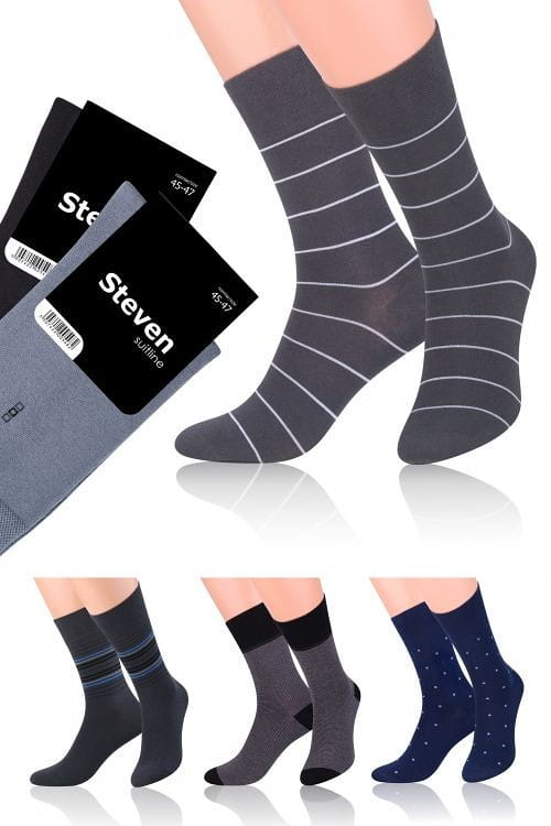 Skarpety Steven art.056 Suitline Wzór męskie 39-47