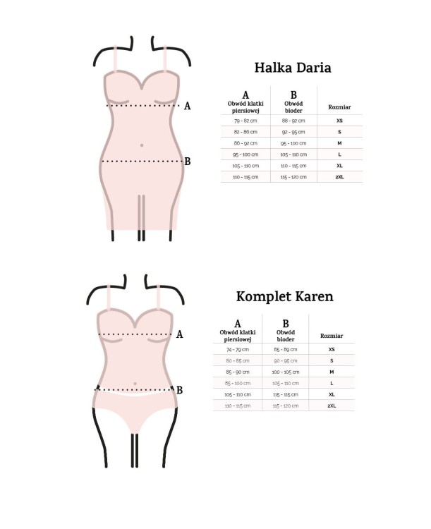 Komplet-Koszula DKaren Anastazja S-2XL