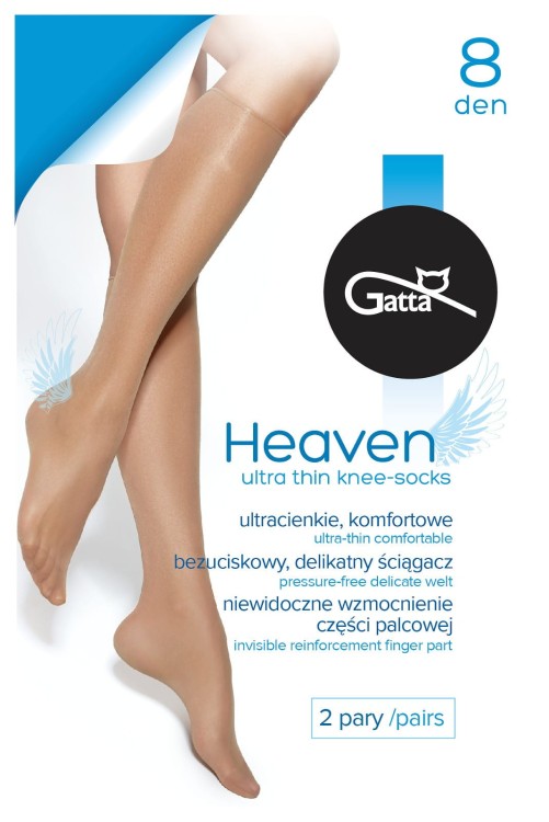Podkolanówki Gatta Heaven 8 den A'2