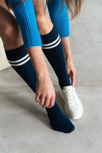 Podkolanówki Steven art.072 Paski damskie 35-40