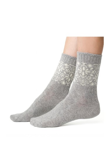 Skarpety Steven art.093 Wzór Wełniane damskie  35-40