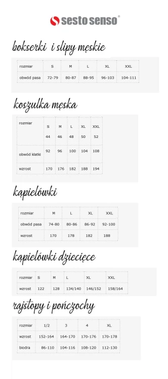 Bokserki kąpielowe Sesto Senso art.379 Maxi 3XL-4XL