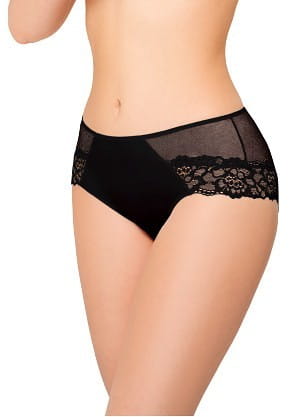 Figi damskie Ewana N 033 z mikrofibry i koronki – elegancki polski produkt