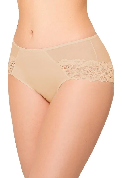 Figi damskie Ewana N 033 z mikrofibry i koronki – elegancki polski produkt