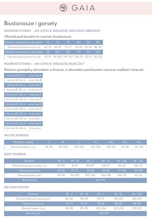 Biustonosz semi soft Gaia BS 1134 Keto