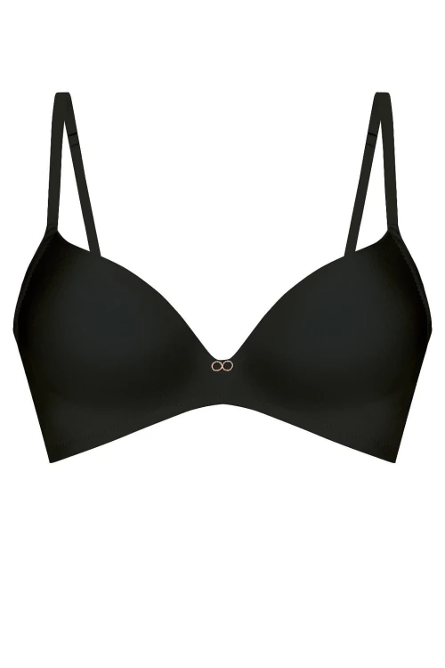 Biustonosz push-up bez fiszbin Mefemi Amelia Czarny