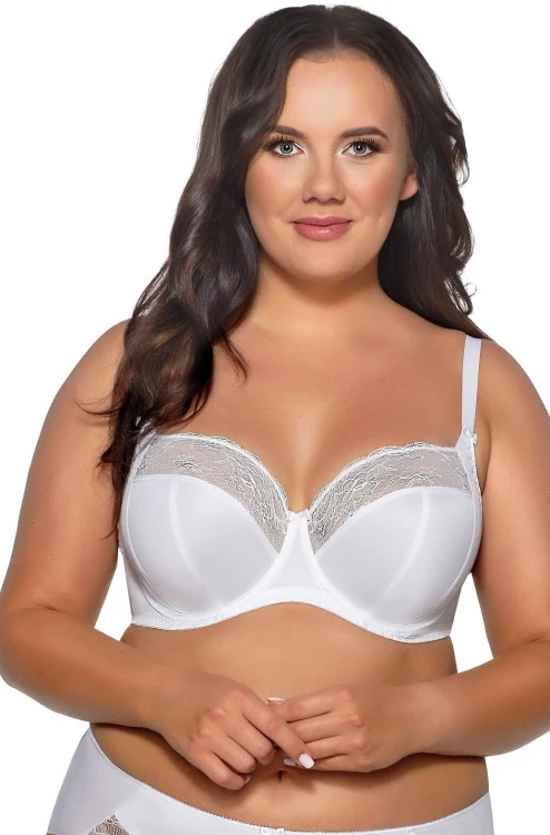 Biustonosz soft Ava 2111 SSS Maxi - Biały - Zbliżenie