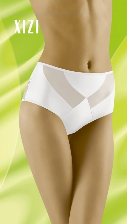 Figi Damskie Wolbar Xizi S-XL - Białe - Przód