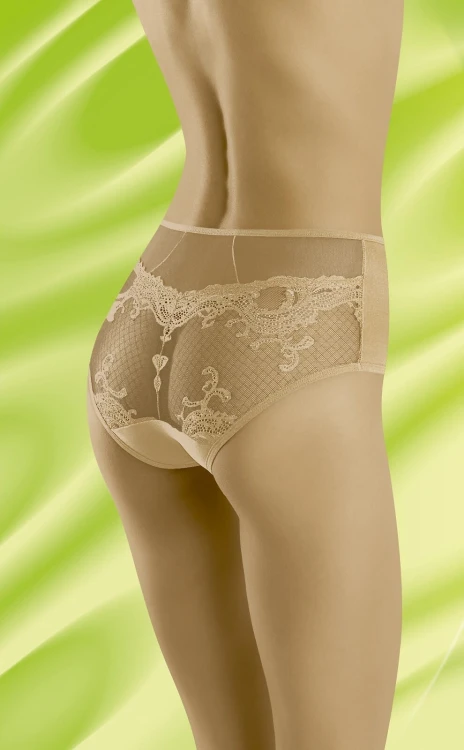 Figi Damskie Wolbar Xizi S-XL - Beżowe - Tył