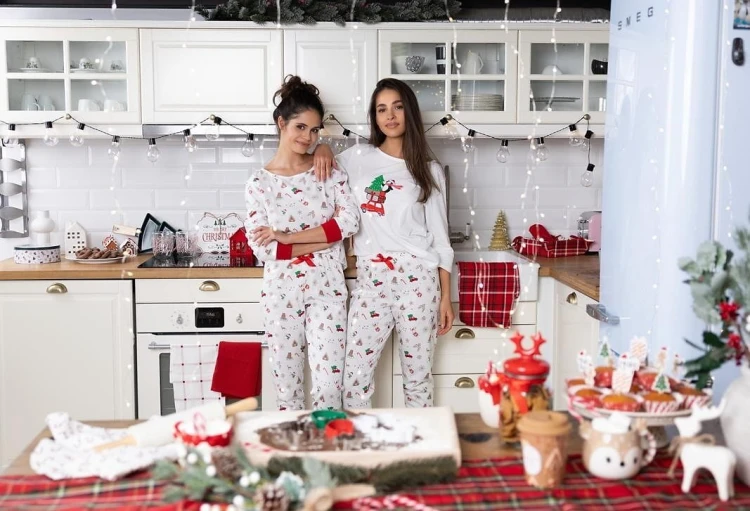 Piżama Sensis Lillian 3/4 Christmas S-XL