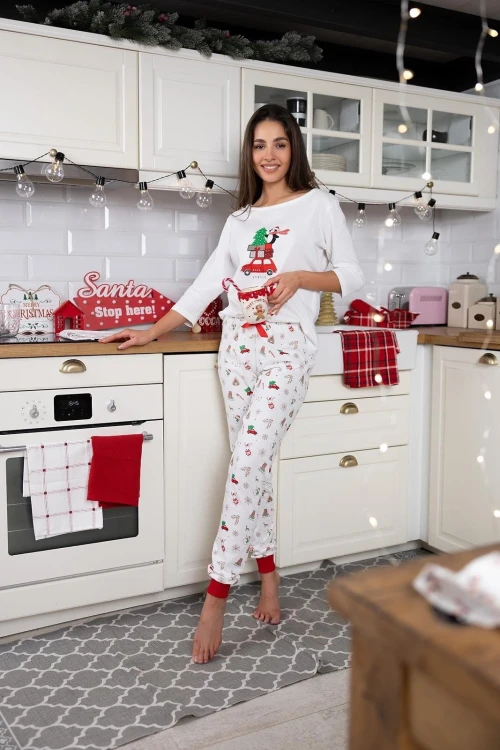 Piżama Sensis Lillian 3/4 Christmas S-XL