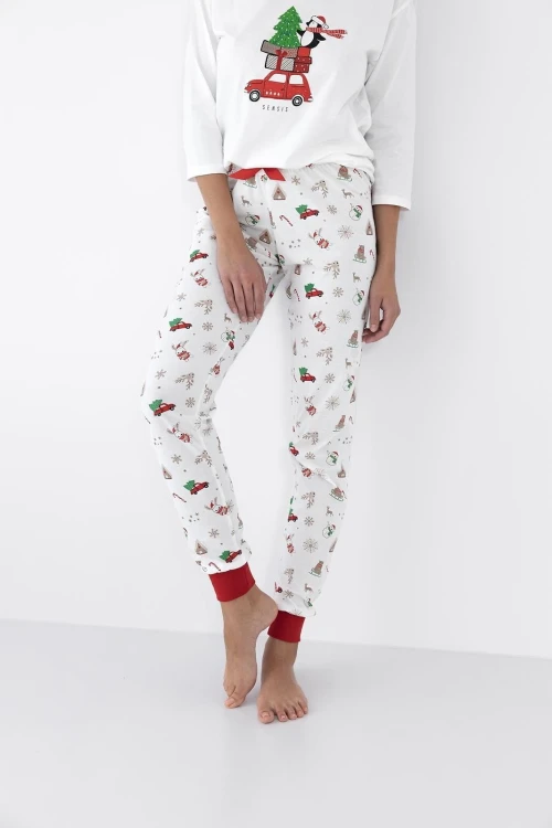 Piżama Sensis Lillian 3/4 Christmas S-XL