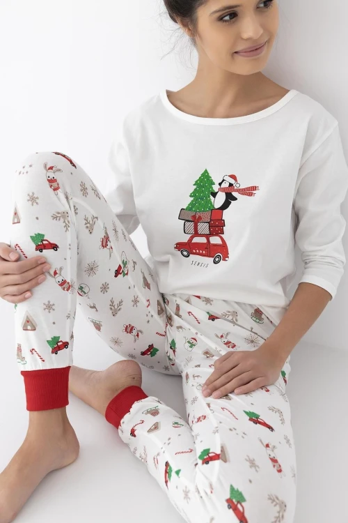Piżama Sensis Lillian 3/4 Christmas S-XL