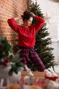 Piżama Sensis Cordelia dł/r Christmas S-XL
