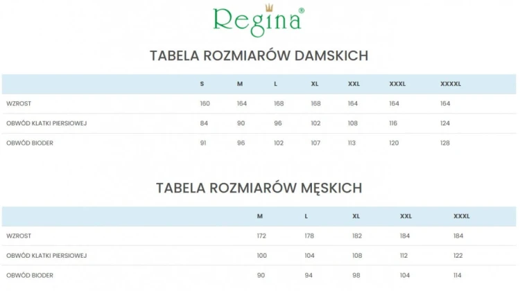 Piżama Regina 695 sz/r S-XL W25 damska