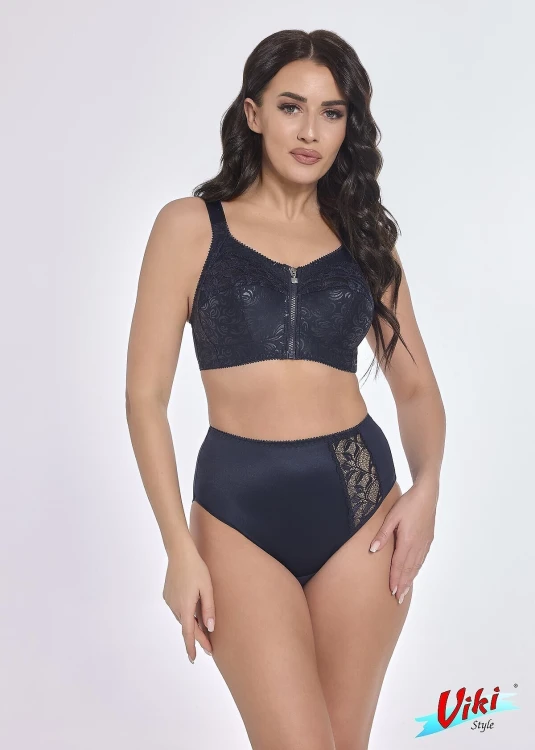 Biustonosz soft bez fiszbin Viki Zuza 586 Nocny Błękit 100-105