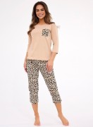 Piżama Cornette 602/441 Panther 4 3/4 S-2XL damska