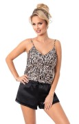 Piżama Donna Sheila 1/2 S-2XL - Czarna