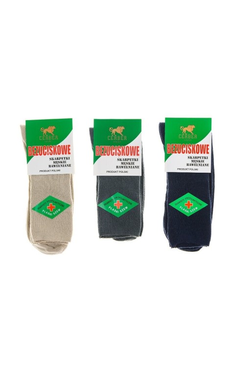 Skarpety Cerber 0626 męskie bezuciskowe 39-47