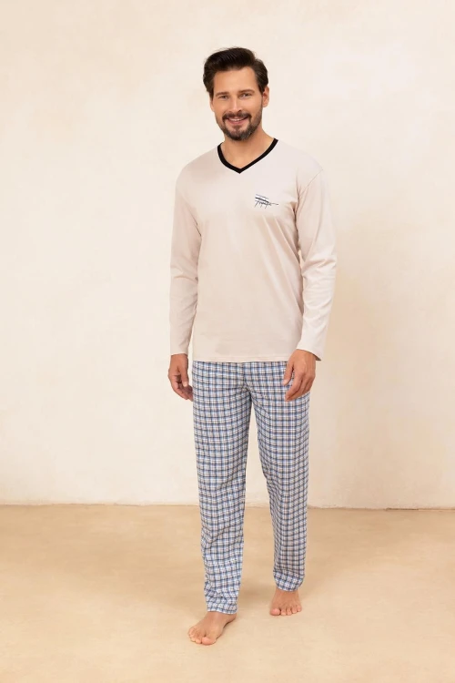 Piżama Regina 491 dł/r M-XL Z25/26 męska