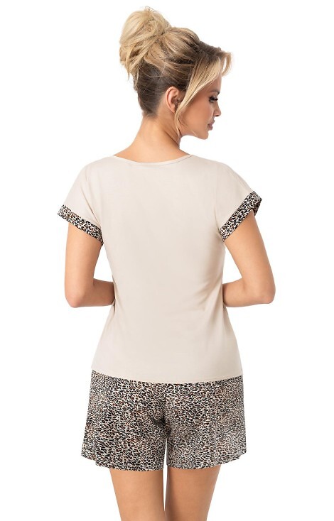 Piżama Donna Omari Short kr/r S-2XL - Krótka, Tył