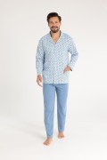 Piżama Regina 486 dł/r M-XL męska rozpinana