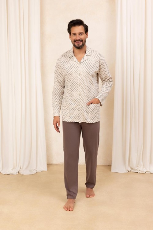Piżama Regina 486 dł/r M-XL męska rozpinana