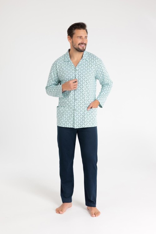 Piżama Regina 486 dł/r M-XL męska rozpinana