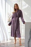 Szlafrok L&L 2558 Celeste długi M-2XL damski