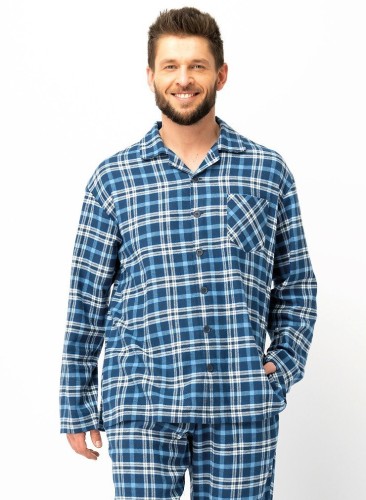Piżama Key MNS 492 B25 dł/r M-2XL rozpinana męska