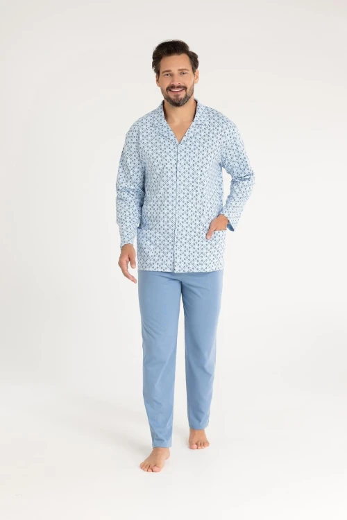 Piżama Regina 486 dł/r 2XL-3XL męska rozpinana