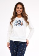 Piżama Cornette 567/427 Snowy Day dł/r Christmas S-2XL