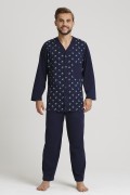 Piżama Gucio 2239 dł/r 4XL-5XL męska rozpinana