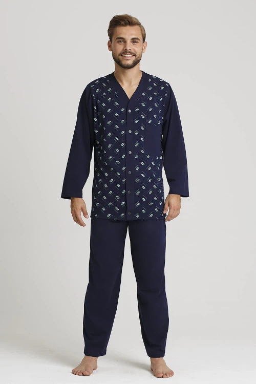 Piżama Gucio 2239 dł/r 4XL-5XL męska rozpinana
