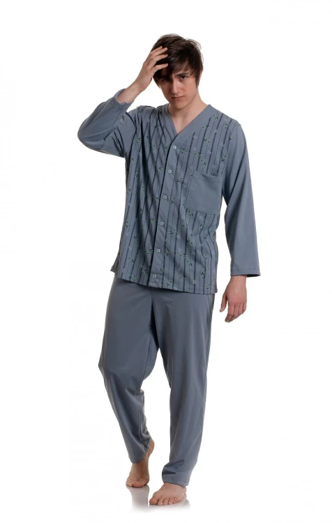 Piżama Gucio 2239 dł/r 4XL-5XL męska rozpinana