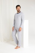 Piżama Regina 489 dł/r Frotte M-XL męska