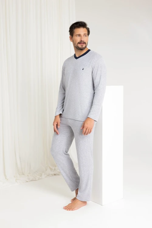 Piżama Regina 489 dł/r Frotte M-XL męska