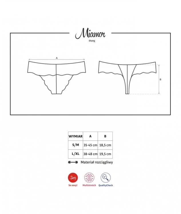Stringi Obsessive Miamor S-XL
